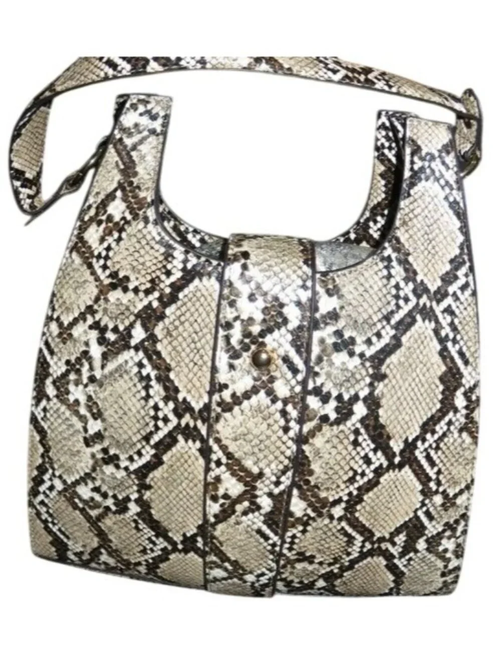 Python Vegan Leather Handbag and matching leggings size small with inseam 28